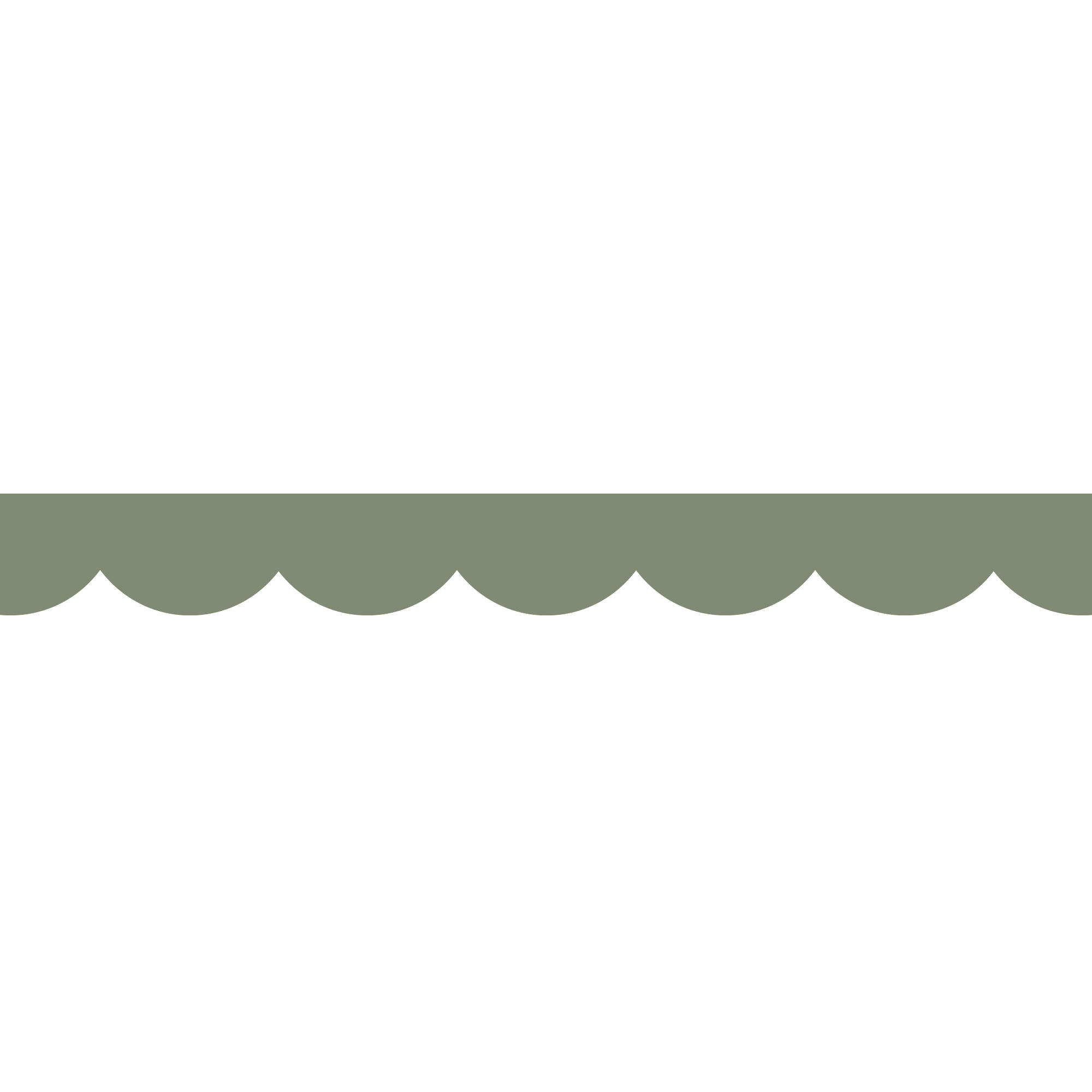 Frise adhésive feston vert 5 x 300 cm - 2