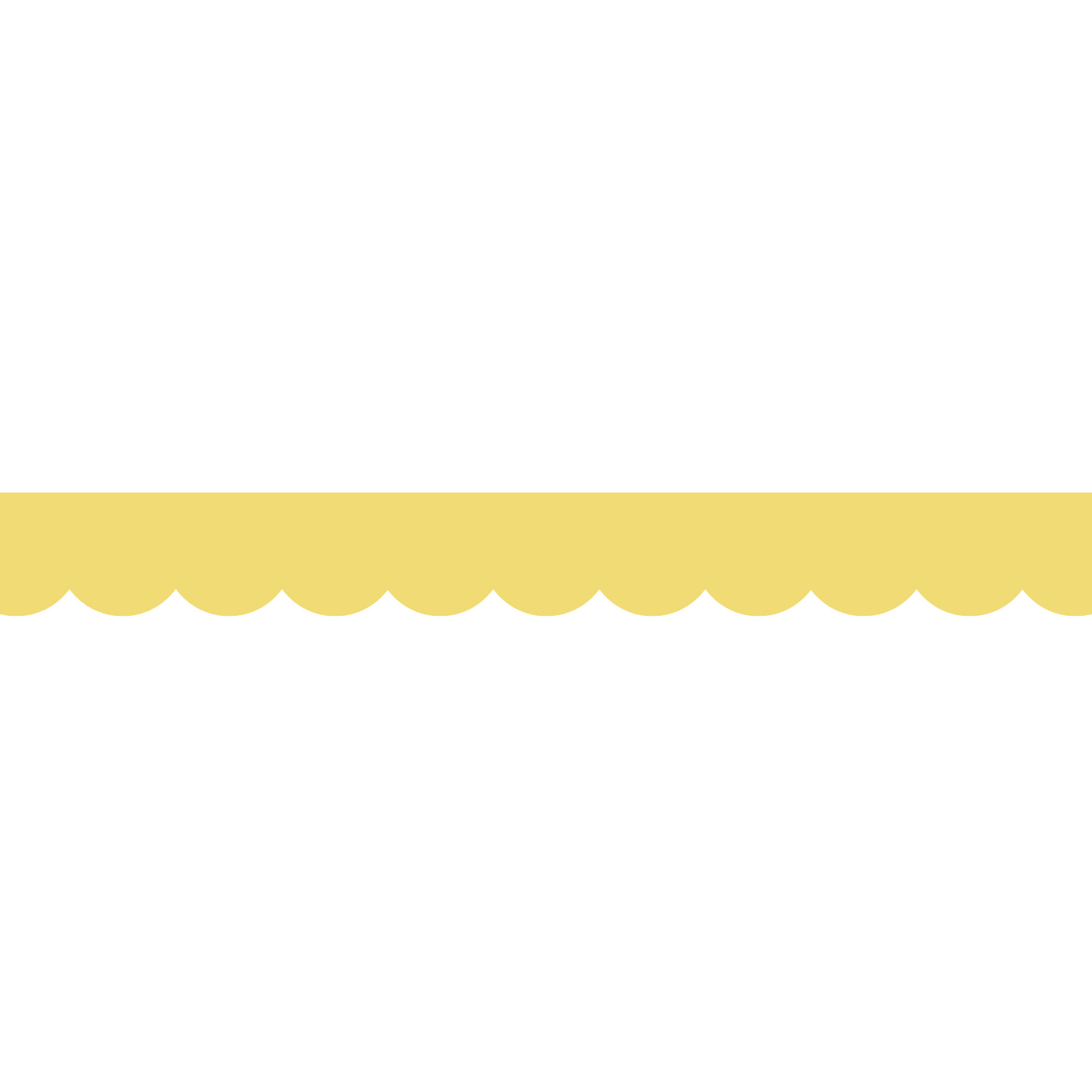 Frise adhésive feston jaune 9 x 300 cm - 2