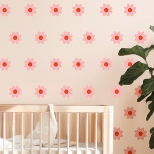 Stickers Fleurs Rose - Autocollant Muraux Et Deco