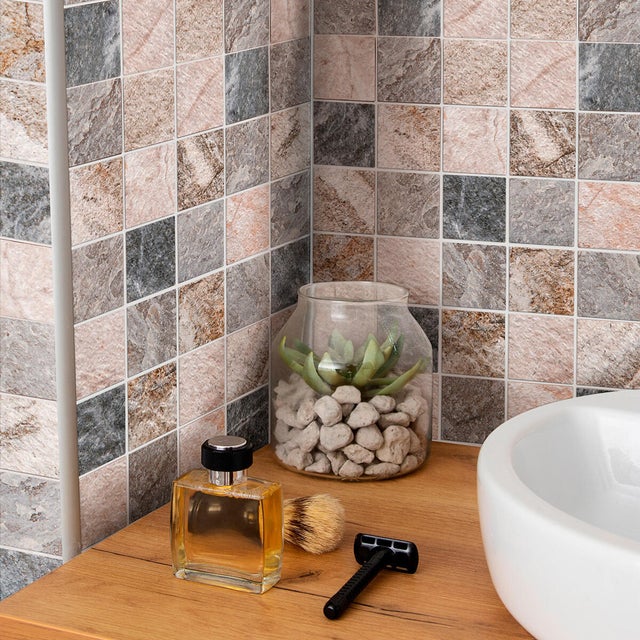 Mosaïque grès cérame émaillé sol mur et douche L.30 x l.30 cm - Pierre de Bali