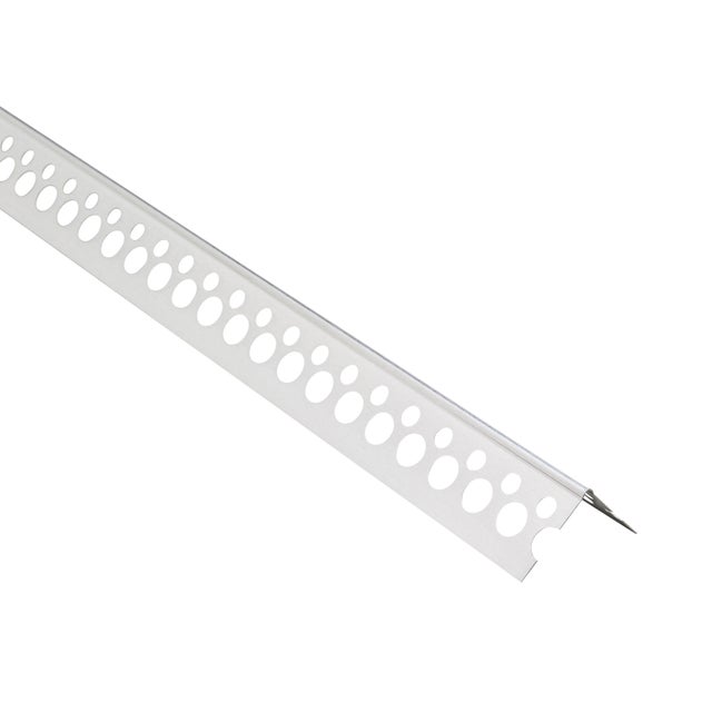 Cornière d'angle aluminium pour plaque de plâtre 25x25 mm x L.2,5 m 