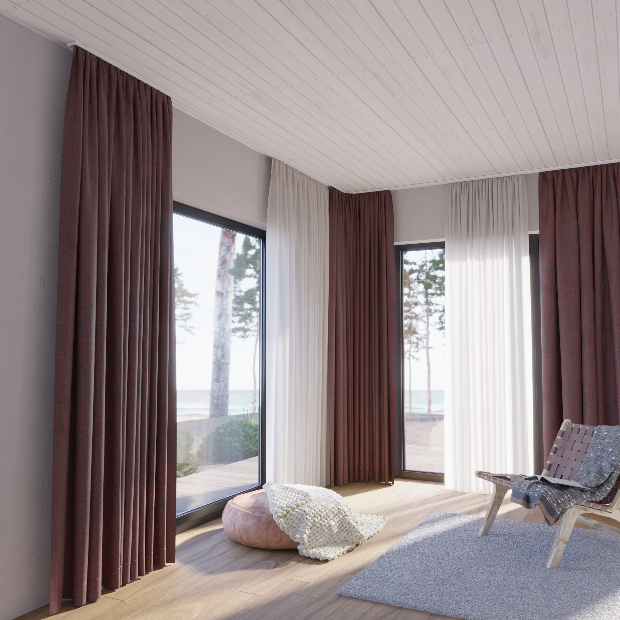 Łuk podwójny szyny sufitowej aluminiowej Magleva Inspire - 3