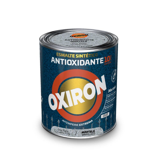 ESMALTE SINTÉTICO ANTIOXIDANTE MARTELADO OXIRON 750ML CINZA