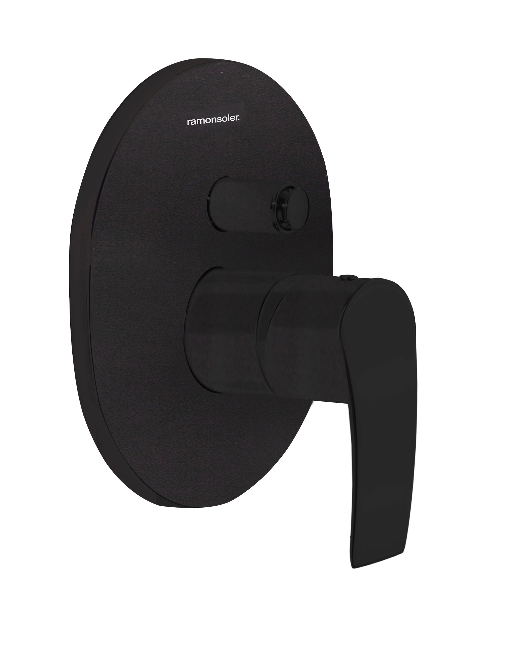 GRIFO DE DUCHA EMPOTRADO MONOMANDO REDONDO S2 NEGRO Obramat