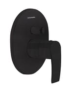 GRIFO DE DUCHA EMPOTRADO MONOMANDO REDONDO S2 NEGRO - 1