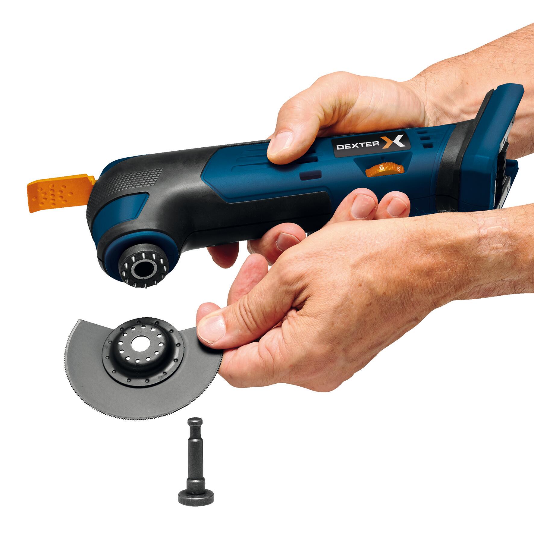 Multiherramienta DEXTER POWER X-CHANGE 18V + 1 Batería 2.0Ah + Cargador - 7