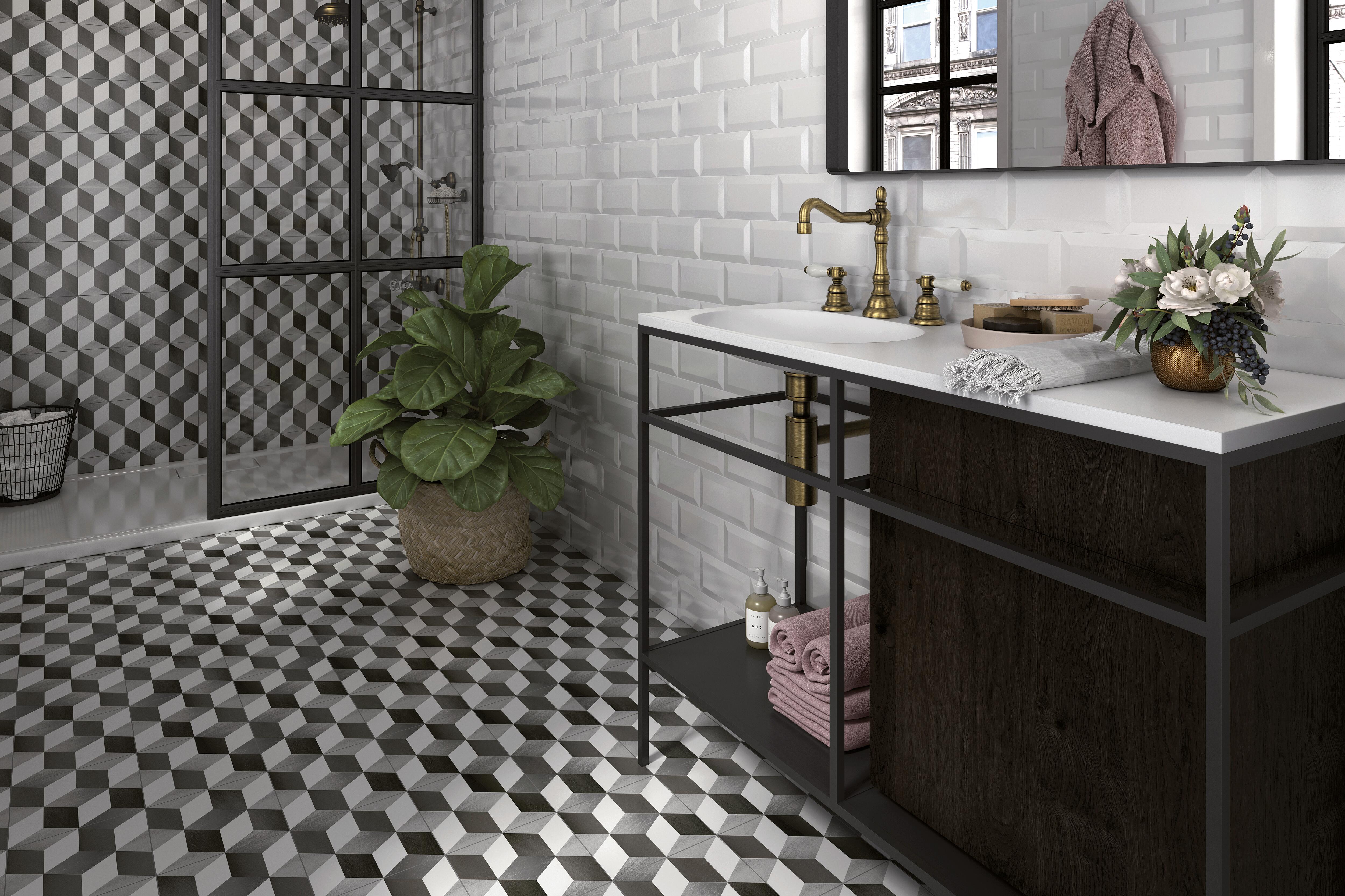 AZULEJO PASTA ROJA 10X20CM METROTILE BLANCO - 2