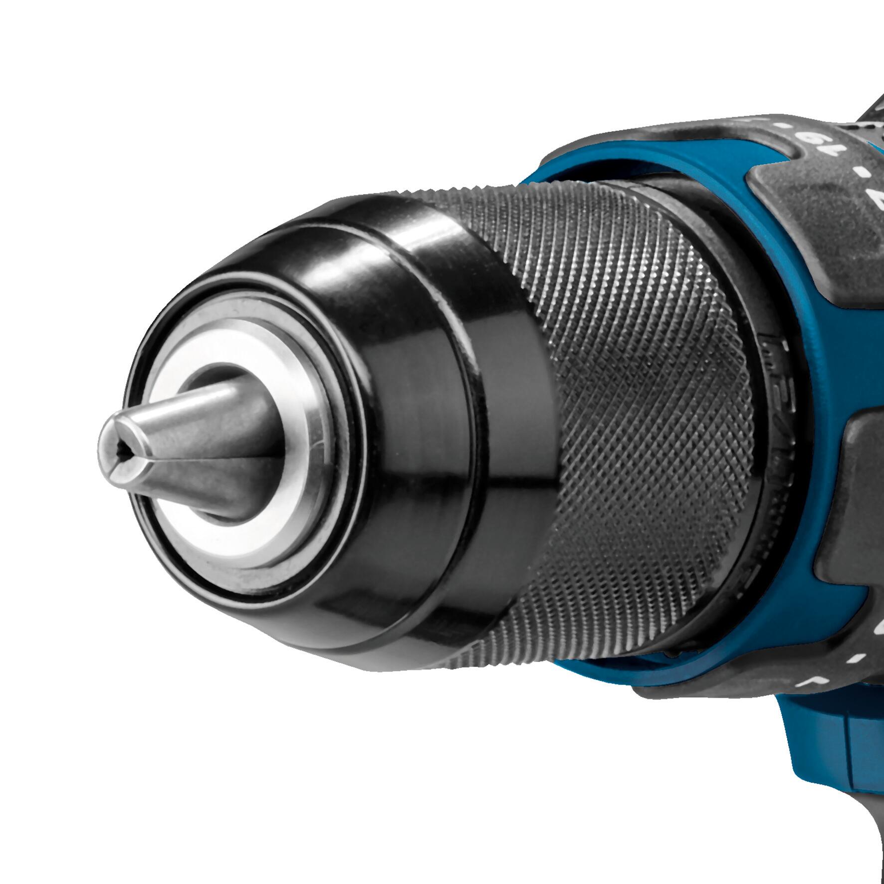 Taladro percutor a batería DEXTER POWER X-CHANGE 18V - 1 Batería - Cargador de batería - 9