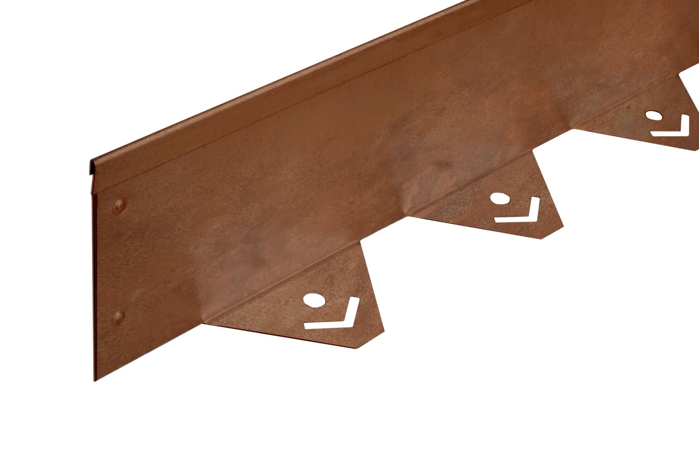Bordura In Corten "IW" Dritta Con Picchetti Alubord Modelli Corten - 10
