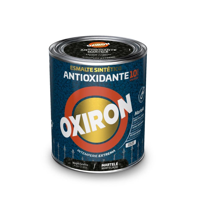 ESMALTE SINTÉTICO ANTIOXIDANTE MARTELADO OXIRON 750ML PRETO