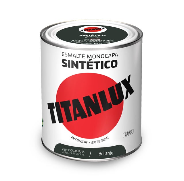 ESMALTE SINTÉTICO BRILHANTE TITANLUX 750ML VERDE CARRUAGEM