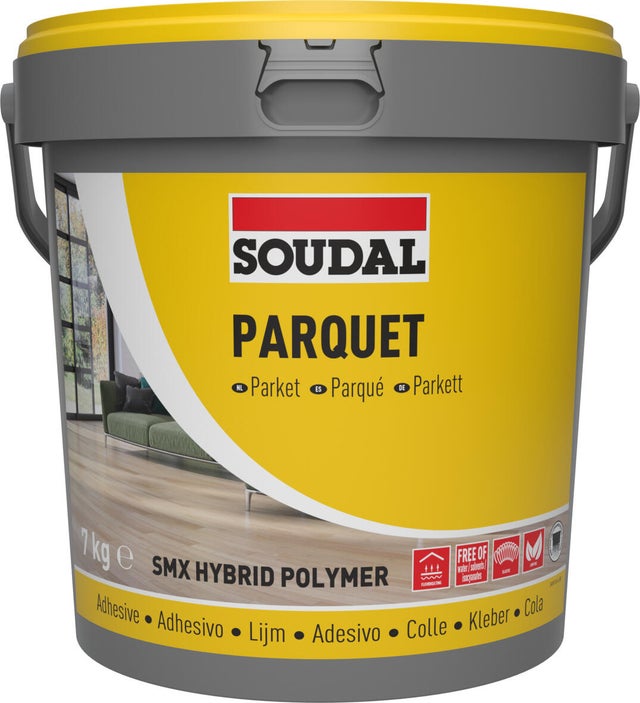 COLA PARQUET SMX POLÍMERO SOUDAL 7KG