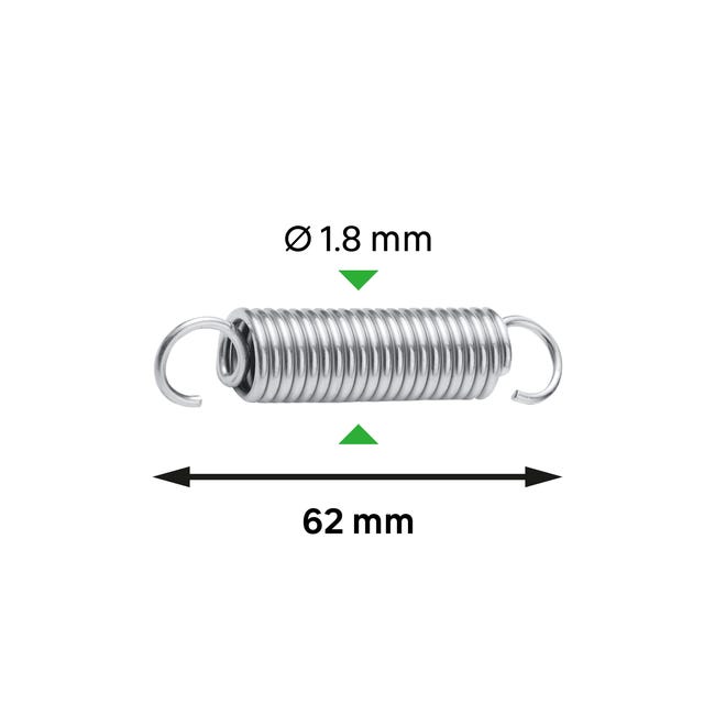 25pz molla con gancio lunghezza 60 mm cod:ferx.604786nlm 25pz molla con gancio lunghezza 60 mm cod:ferx.604786nlm