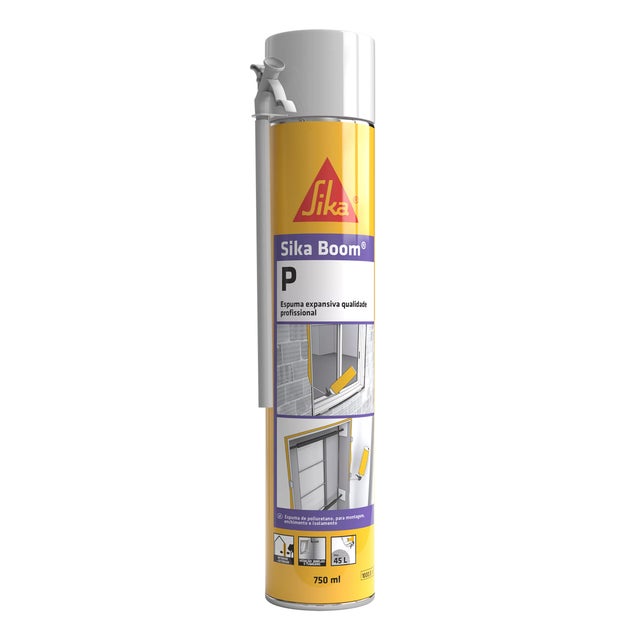 ESPUMA DE POLIURETANO COM APLICADOR PLÁSTICO SIKABOOM P 750ML