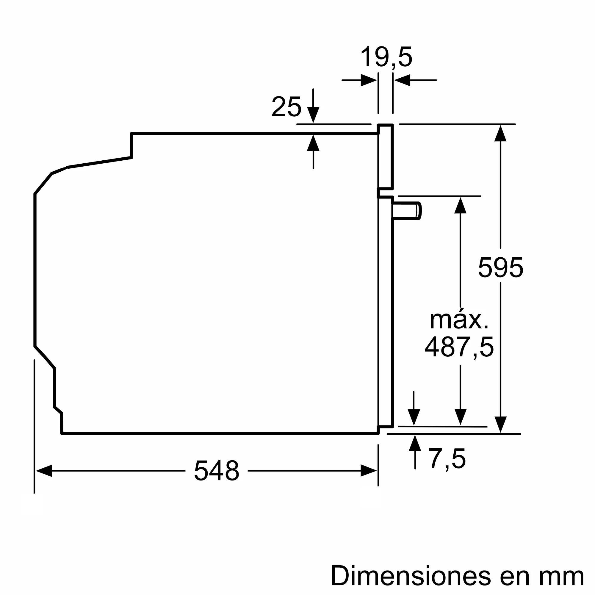 Forno de encastrar multifunções 71 Litros 59,4 x 54,8 x 59,5 cm preto Bosch HBA574ES3 - 8