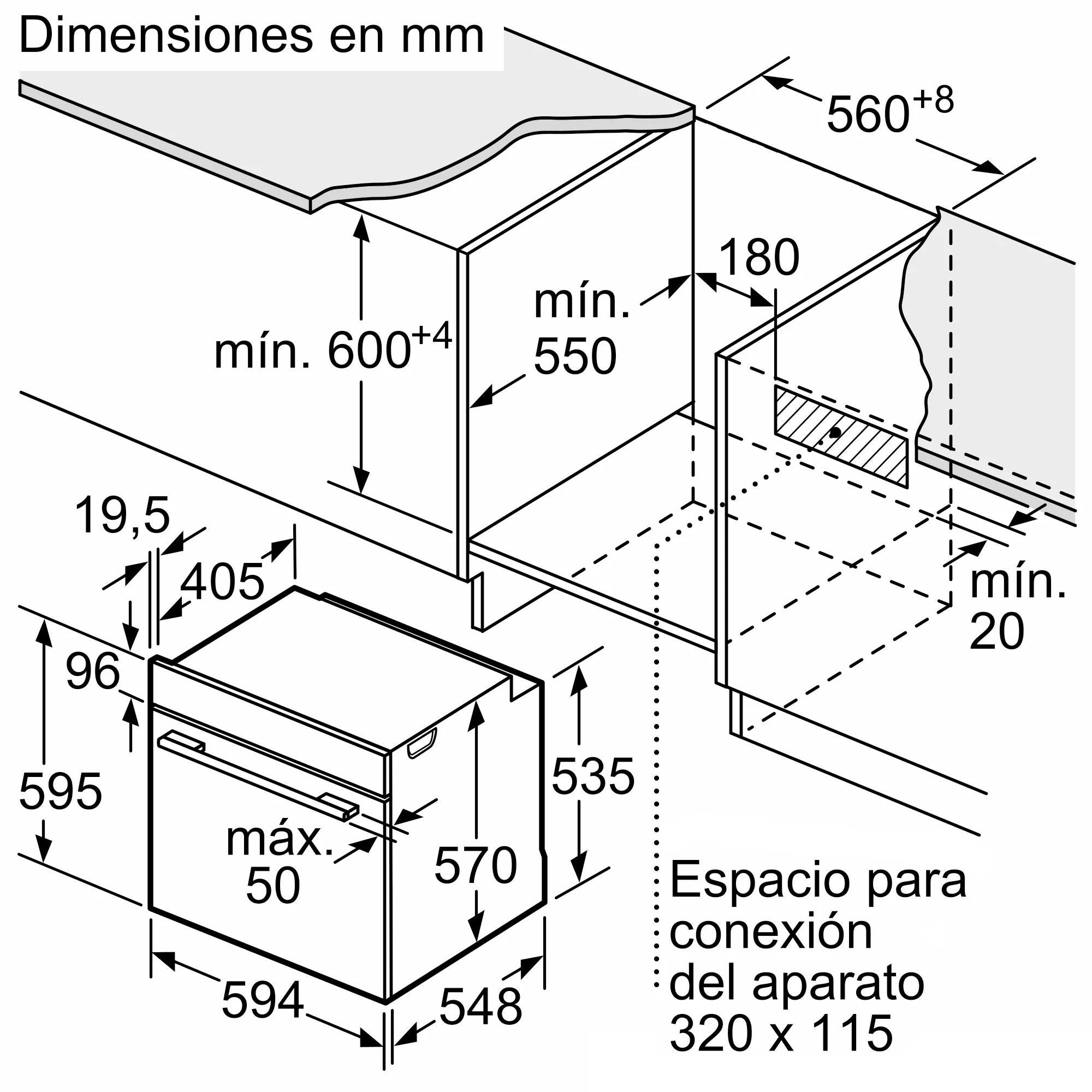 Forno de encastrar multifunções 71 Litros 59,4 x 54,8 x 59,5 cm preto Bosch HBA574ES3 - 10