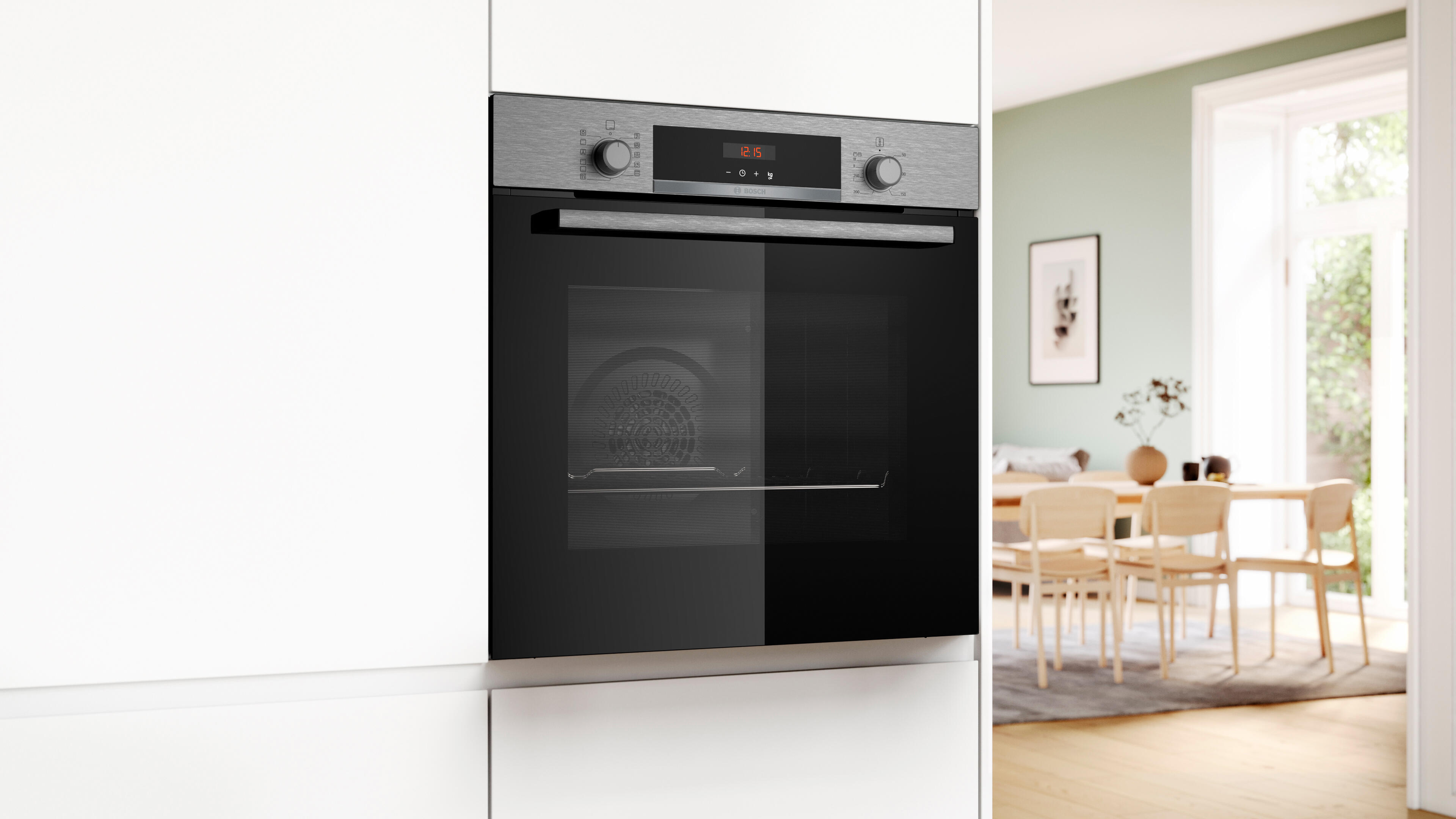 Forno de encastrar multifunções 71 Litros 59,4 x 54,8 x 59,5 cm preto Bosch HBA574ES3 - 3