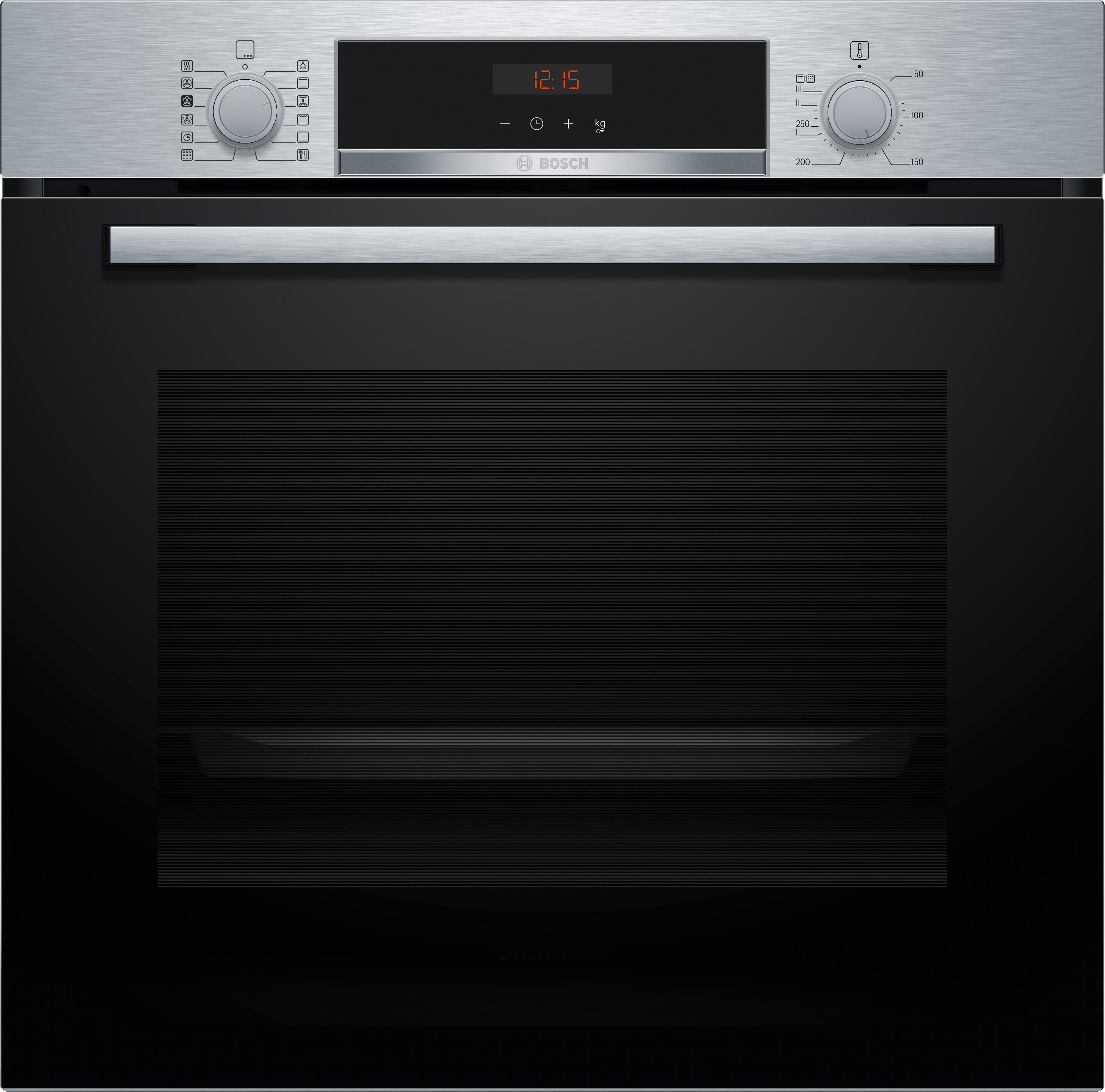 horno bosch hqa574es3 multifuncion 71l pirolisis negro clase a