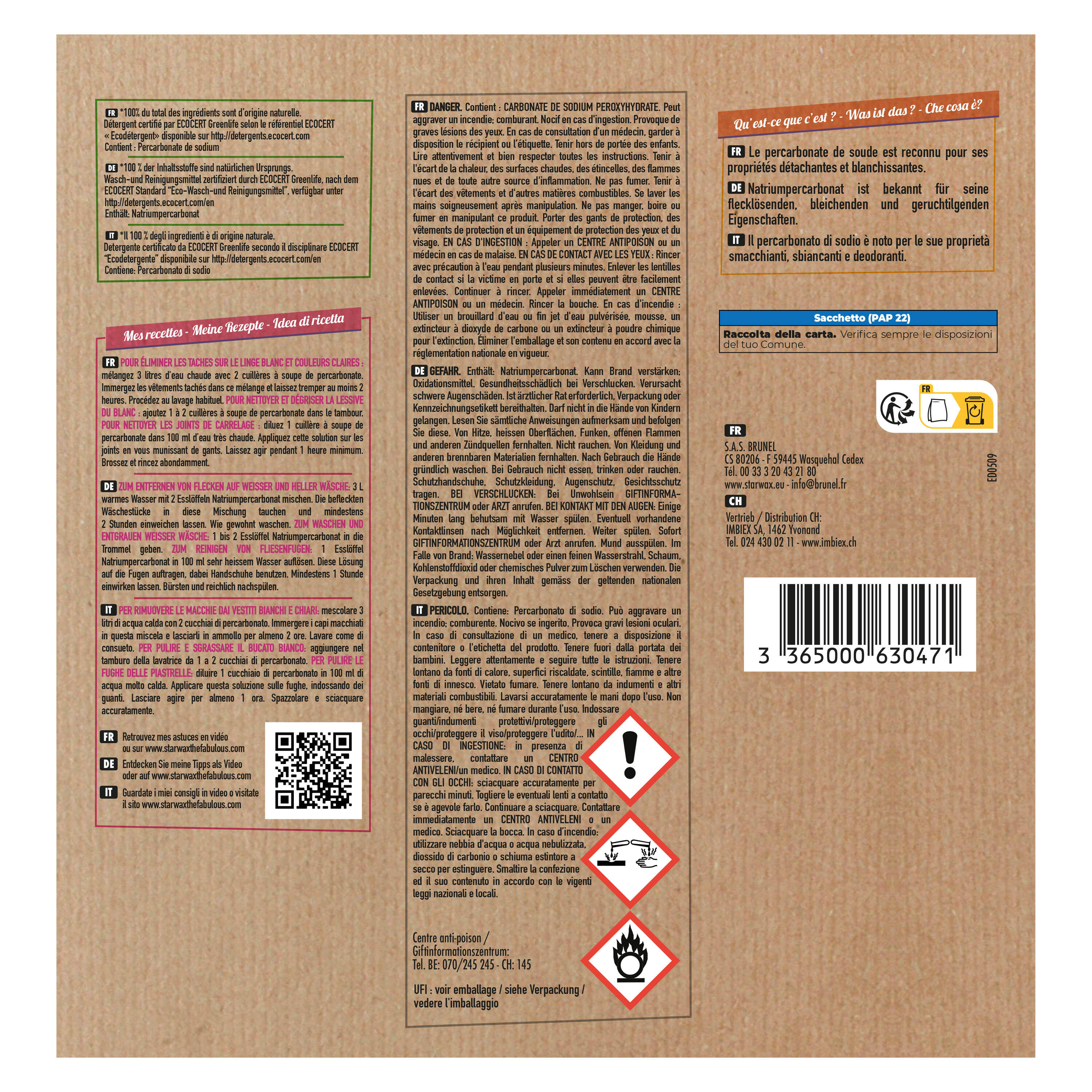 Percarbonato Di Sodio THE FABULOUS Percarbonato di Sodio 1 Kg granulato - 2