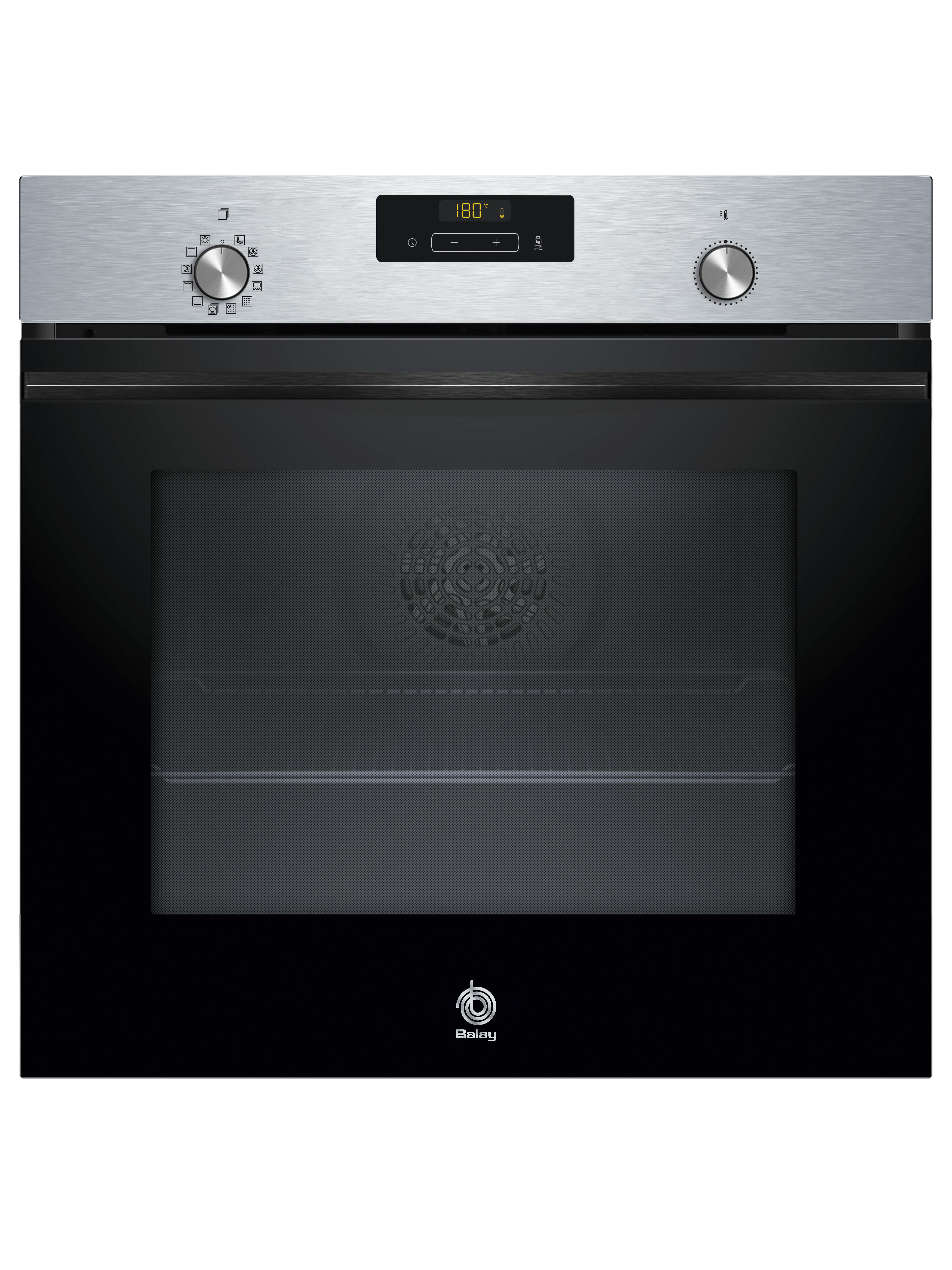horno multifuncion balay 3hb4841x3 71l pirolisis clase a negro