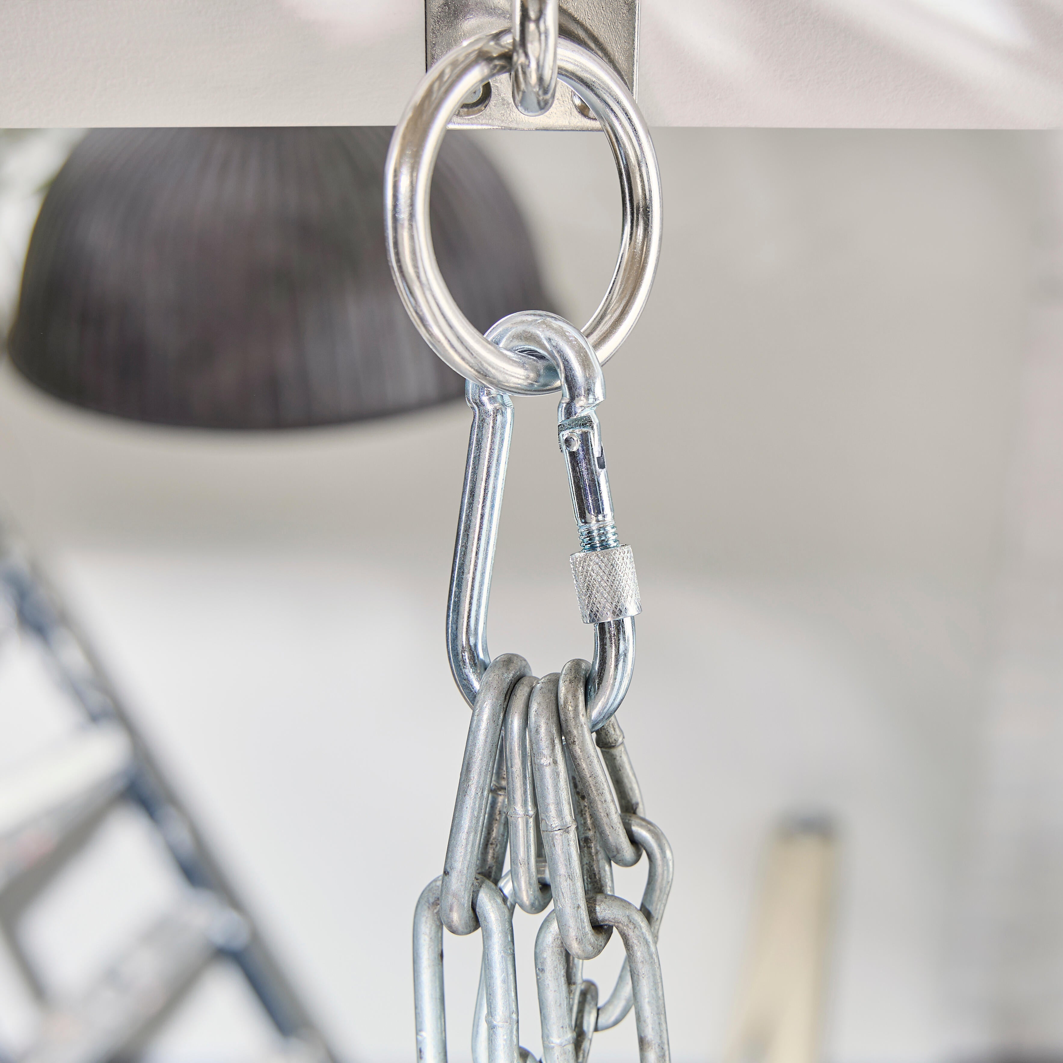 Mosquetón de doble cierre en acero cincado STANDERS carga max. 1200 kg L.80 mm - 2