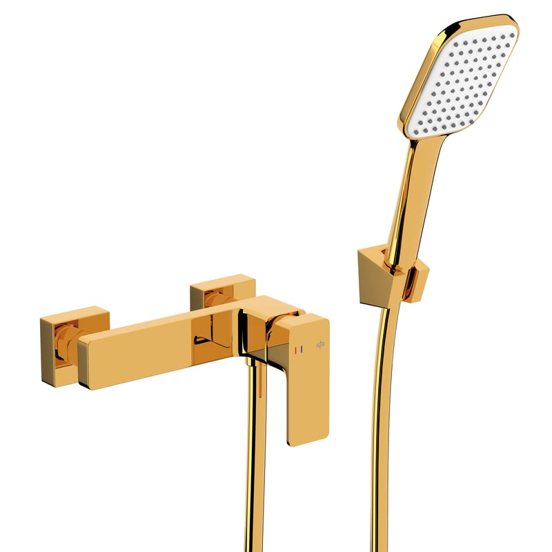 Bateria prysznicowa natryskowa złota połysk Dust KFA Armatura