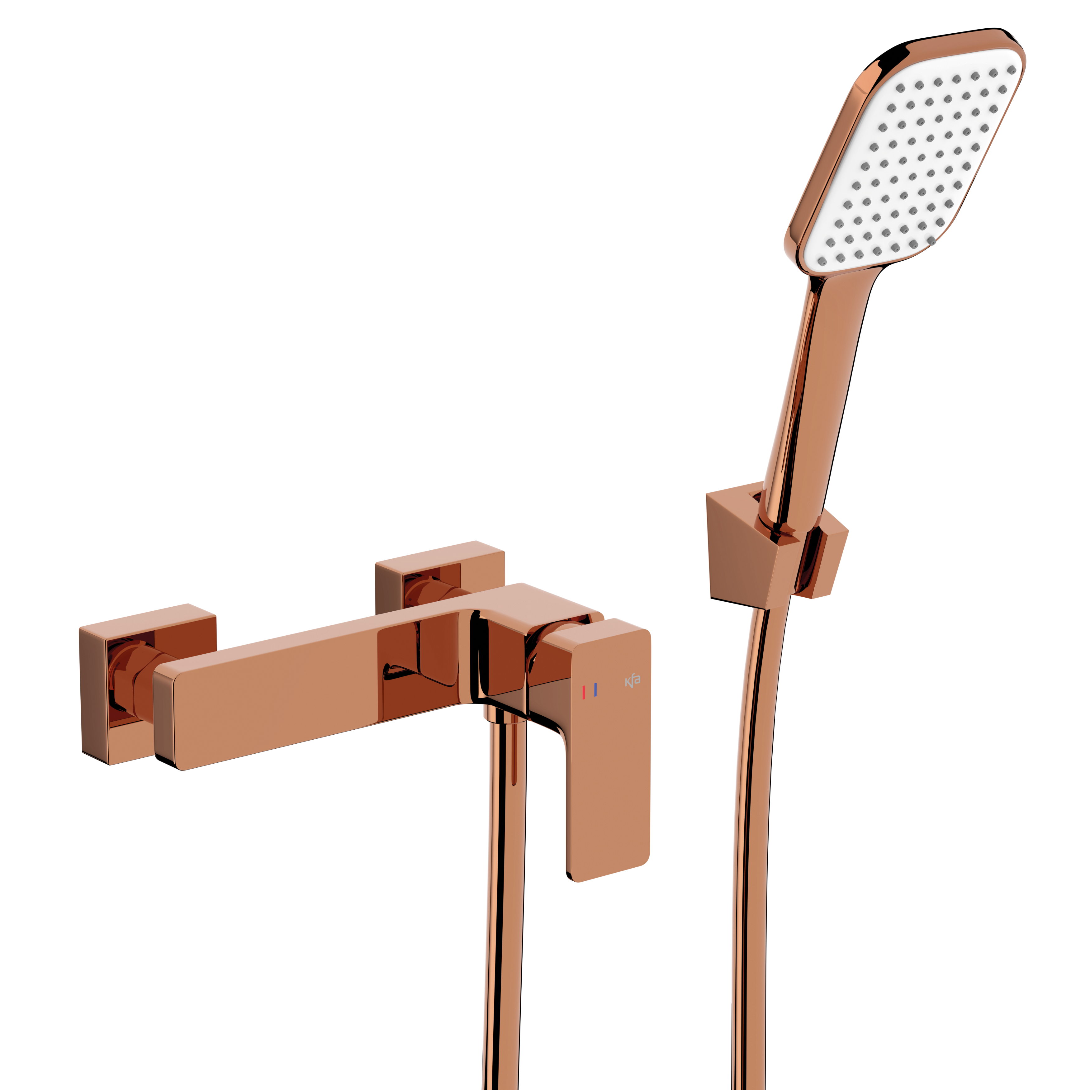 Bateria prysznicowa natryskowa miedziana połysk Dust KFA Armatura