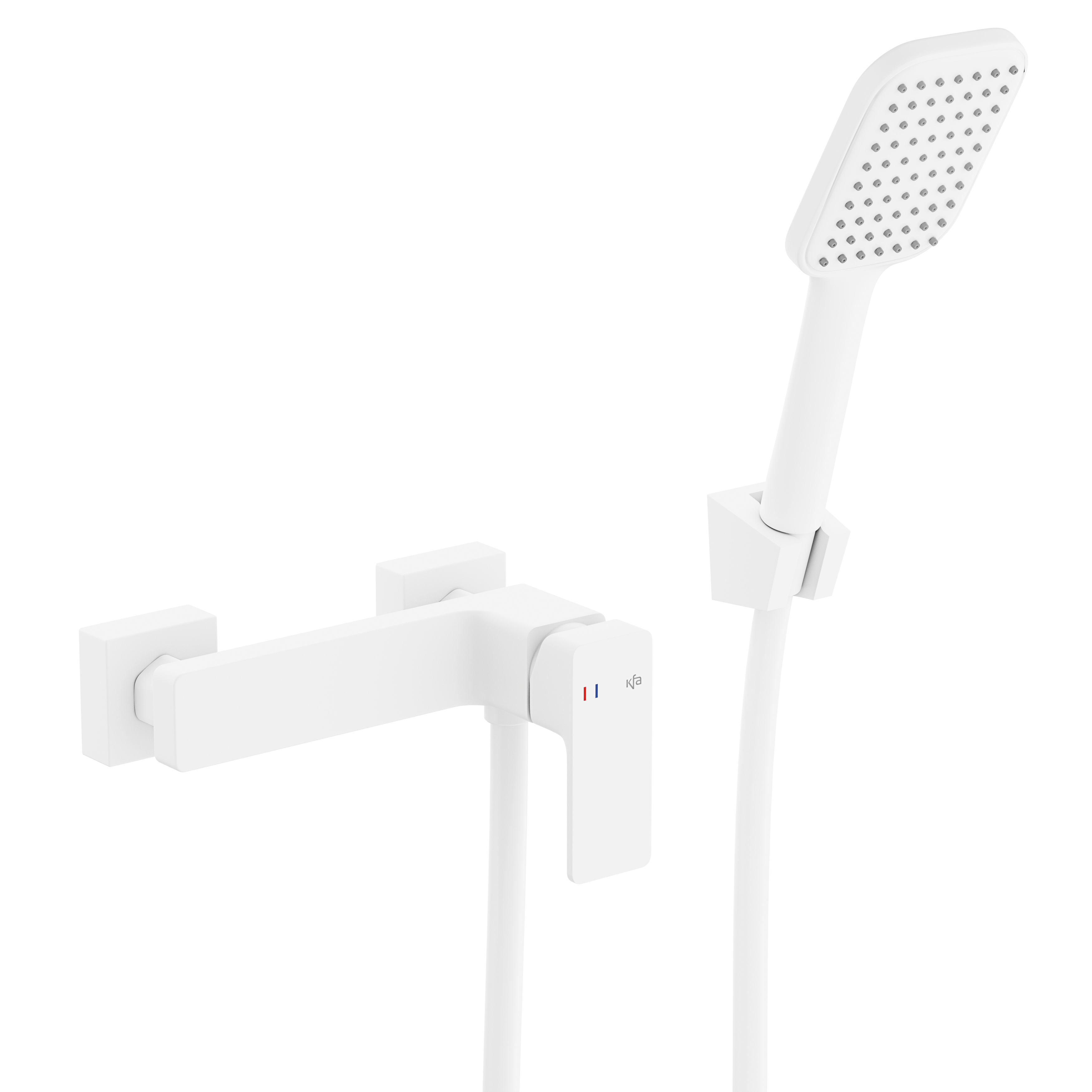 Bateria prysznicowa natryskowa biała Dust KFA Armatura