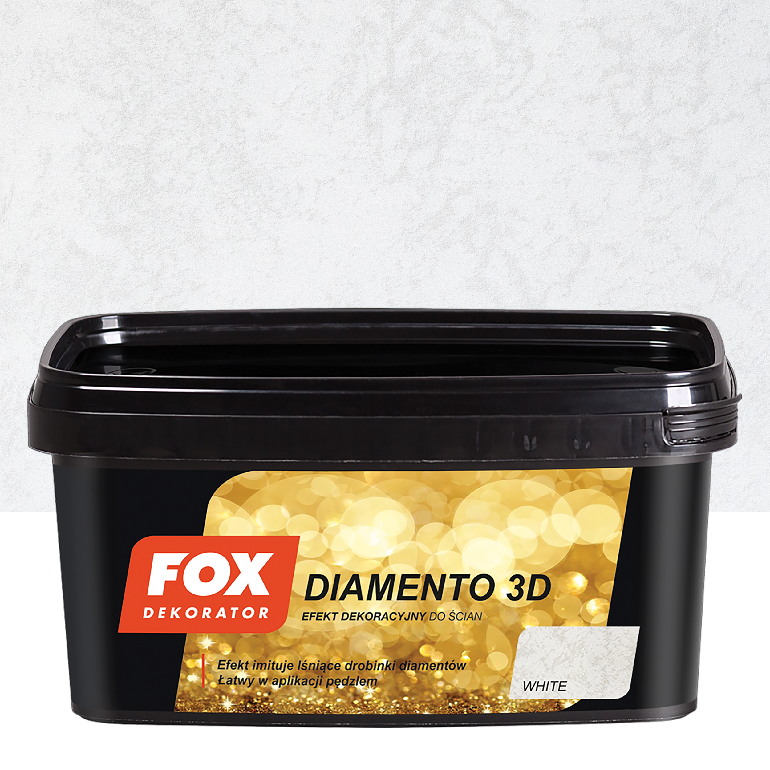 Farba dekoracyjna Diamento 3D White 1 l Fox