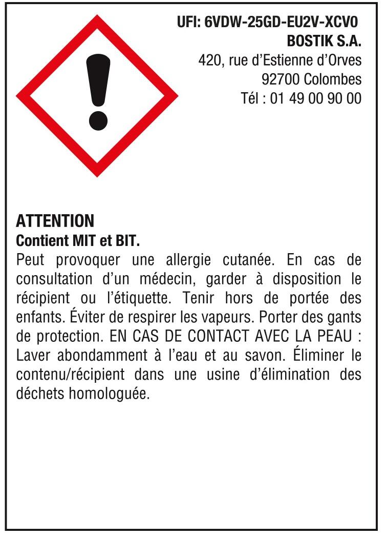 Colle de fixation pâte MS polymère QUELYD Depron blanc, 6Kg - 9