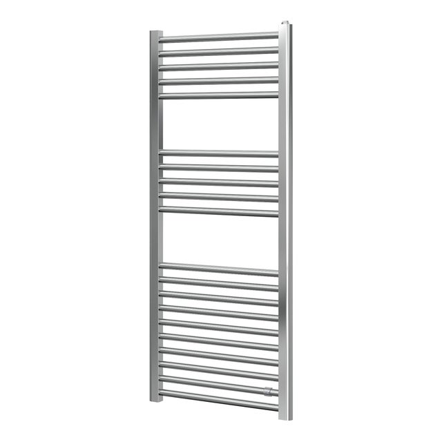 Termoarredo bagno DE'LONGHI 120x50 cm interasse 450 mm argentato serie Kiara