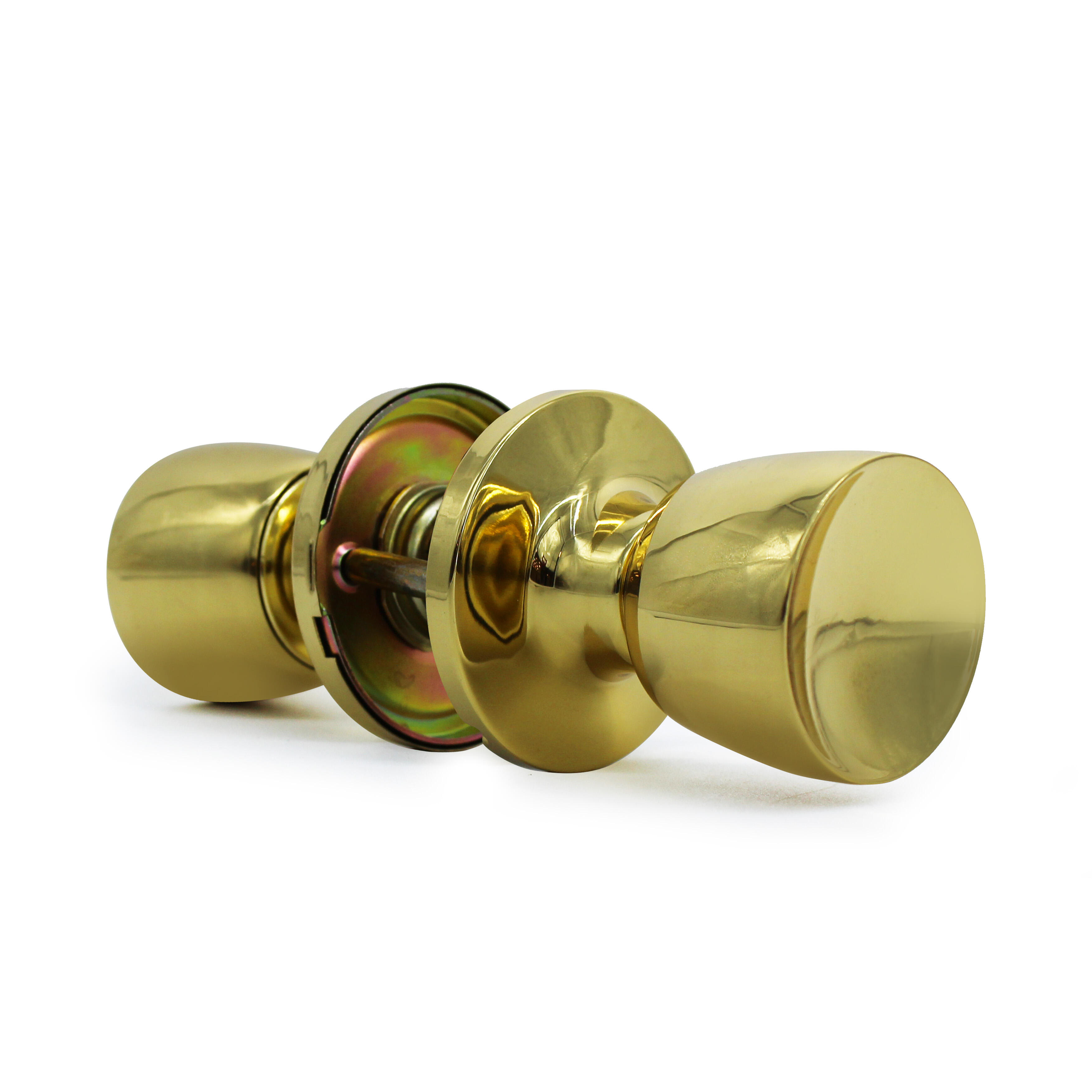 Pomo de puerta para puertas de paso forma de tulipa latón pulido