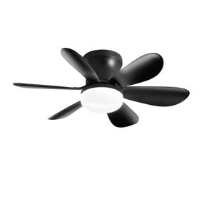 Ventilatore A Soffitto SOHO Nero Con LED E Telecomando – 8 Velocità, Funzione Inverno/Estate, Per Stanze Fino A 13 Mq