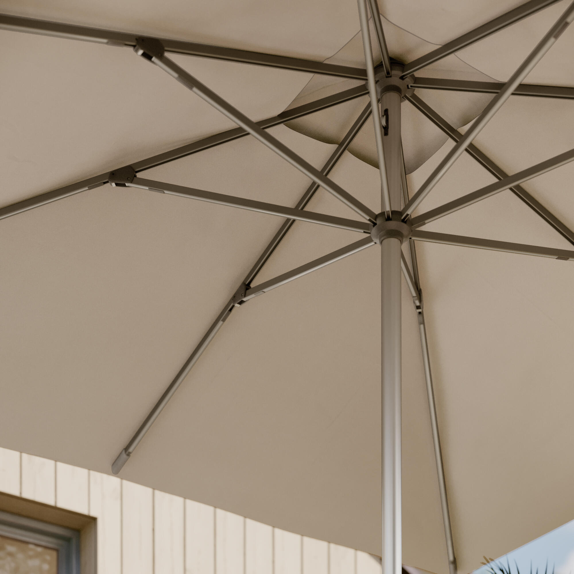 Guarda-sol NATERIAL aura 290x290cm branco/tostado - 7