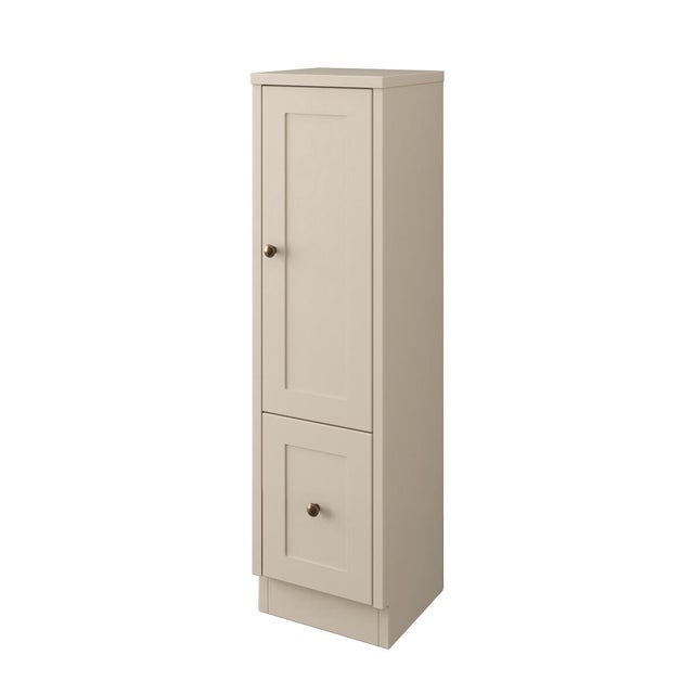Colonna per mobile bagno Hampton BADEN HAUS 1 cassetto 1 anta P 33.5 x L 34 x H 126 cm cotone