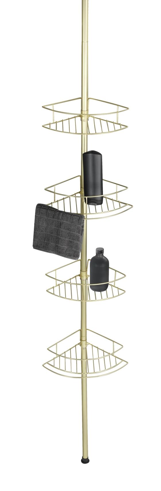 Etagère de douche dorée à encastrer mur de douche / sol de douche dolcedo WENKO - 4