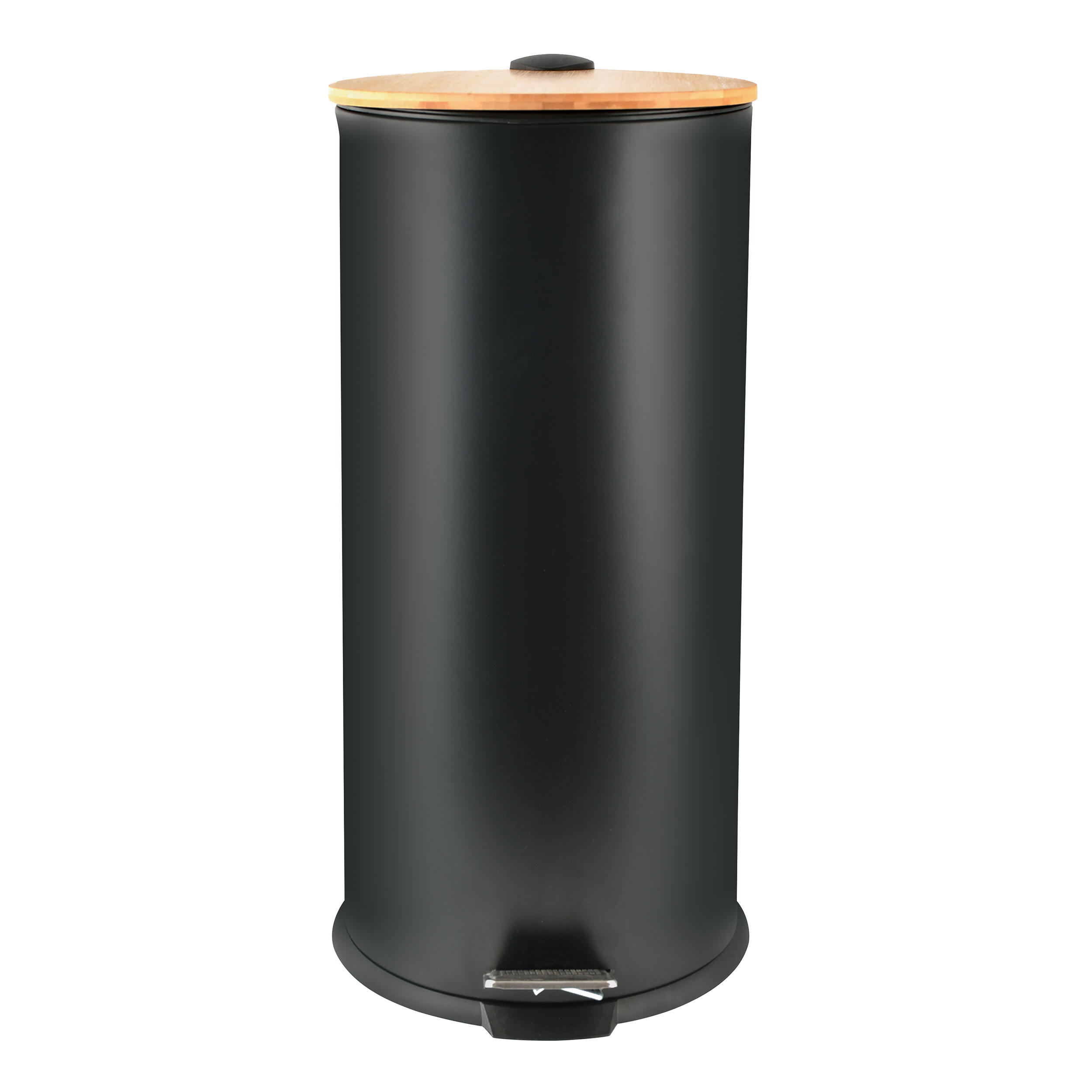 Cubo de la basura con pedal adonis 30l negro mate