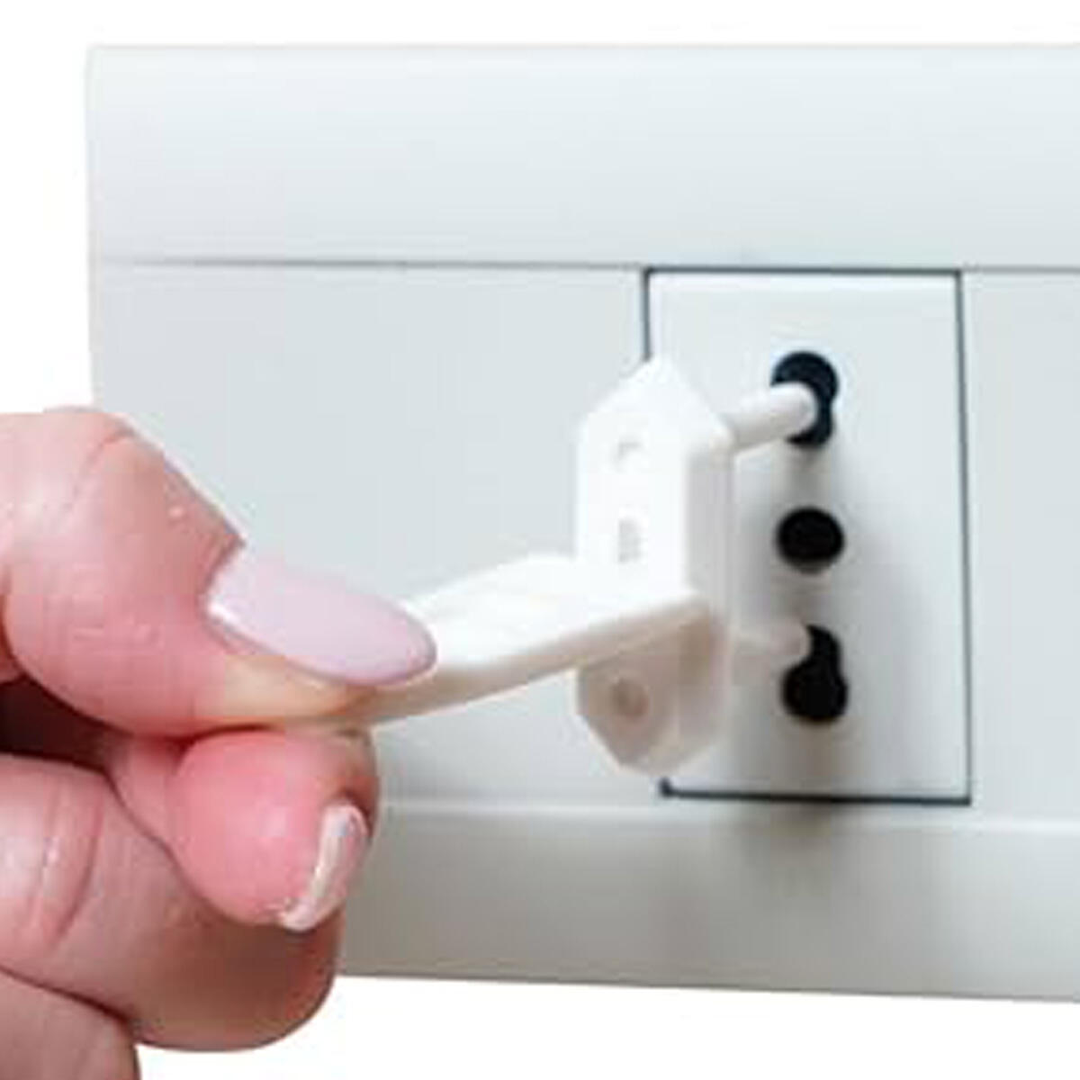 Copripresa PS 10 BC in abs bianco 10 pezzi - 3