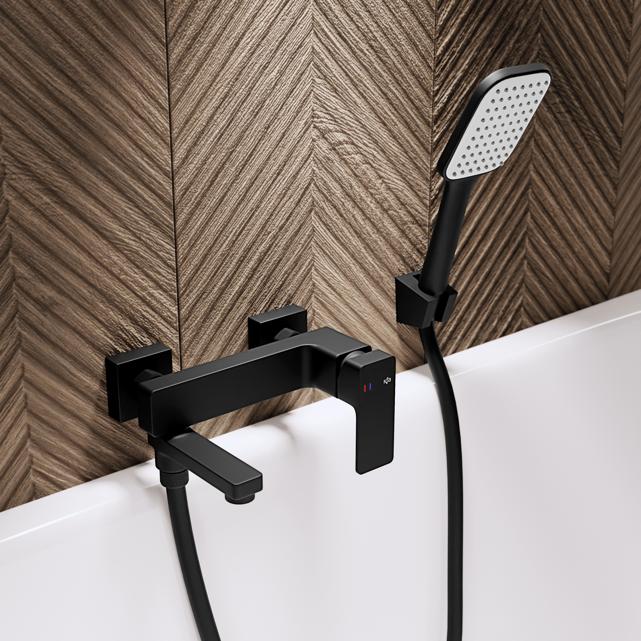 Bateria wannowa czarny Dust KFA Armatura - 4