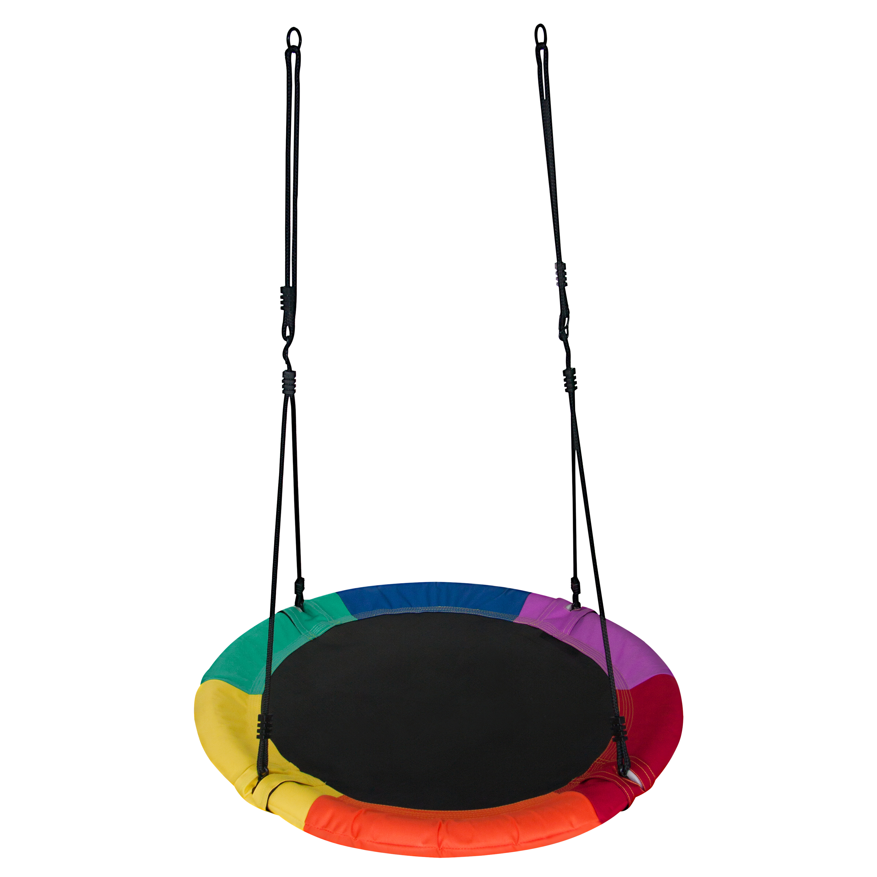 Huśtawka ogrodowa dla dzieci bocianie gniazdo tęczowe śr. 100 cm 4IQ GROUP