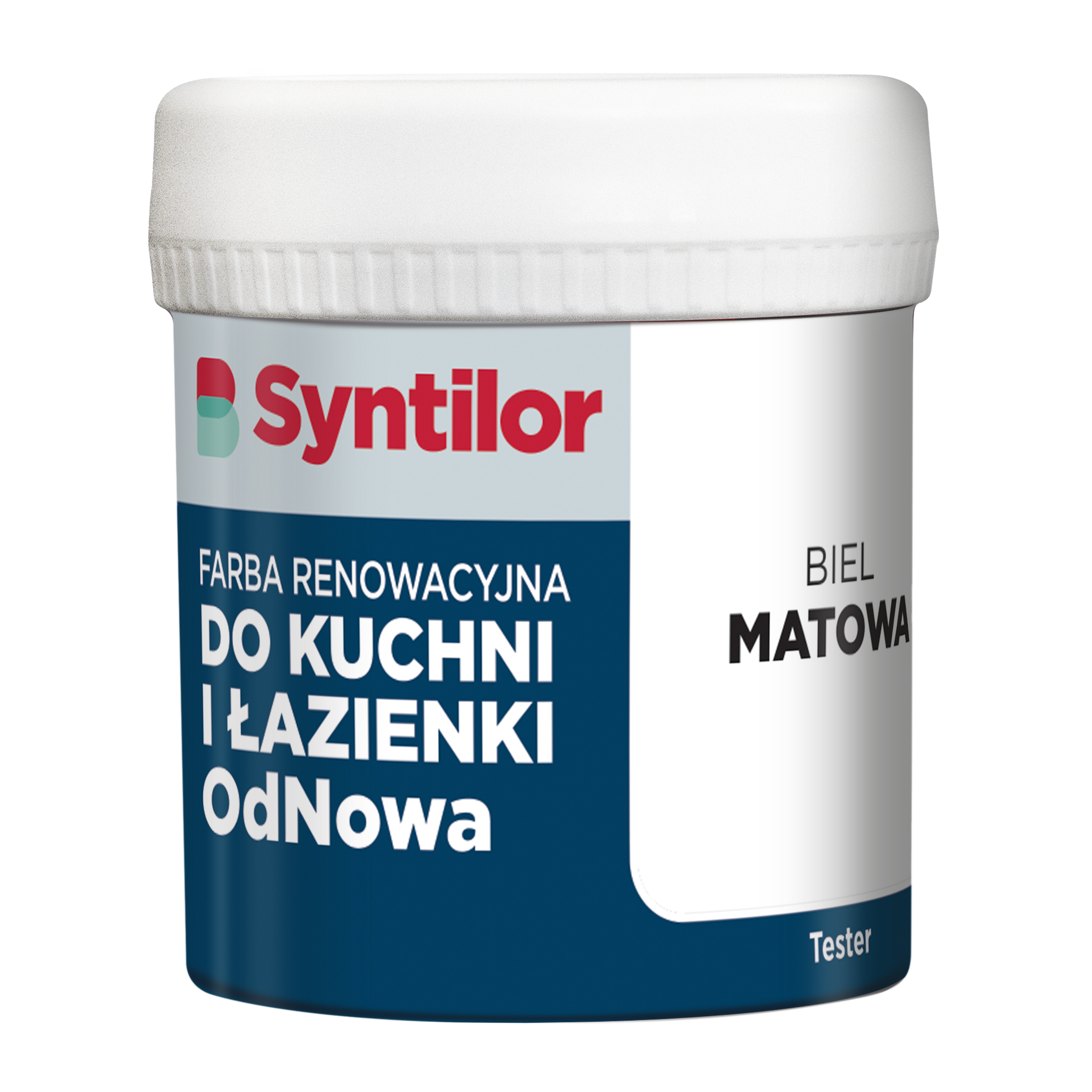 Tester farby renowacyjnej do kuchni i łazienki OdNowa Biel mat 0.075 l Syntilor