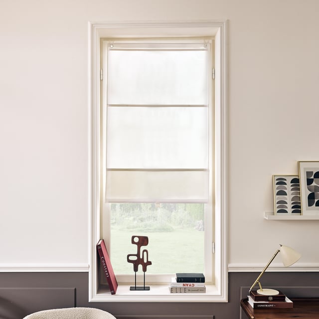 Estore japonês varetas magnéticas Pharell 40x175cm branco Inspire