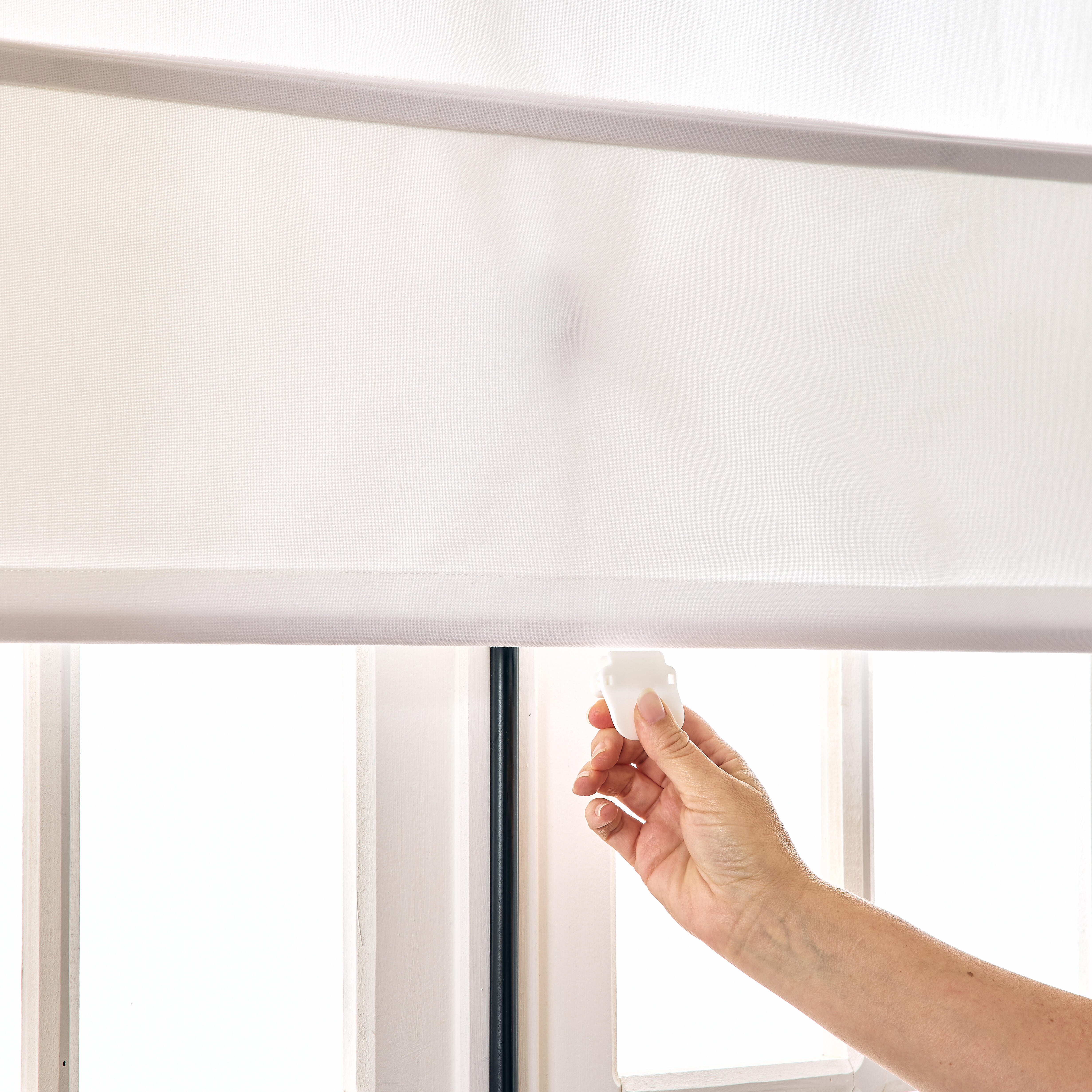 Estore japonês varetas magnéticas Pharell 40x175cm branco Inspire - 6