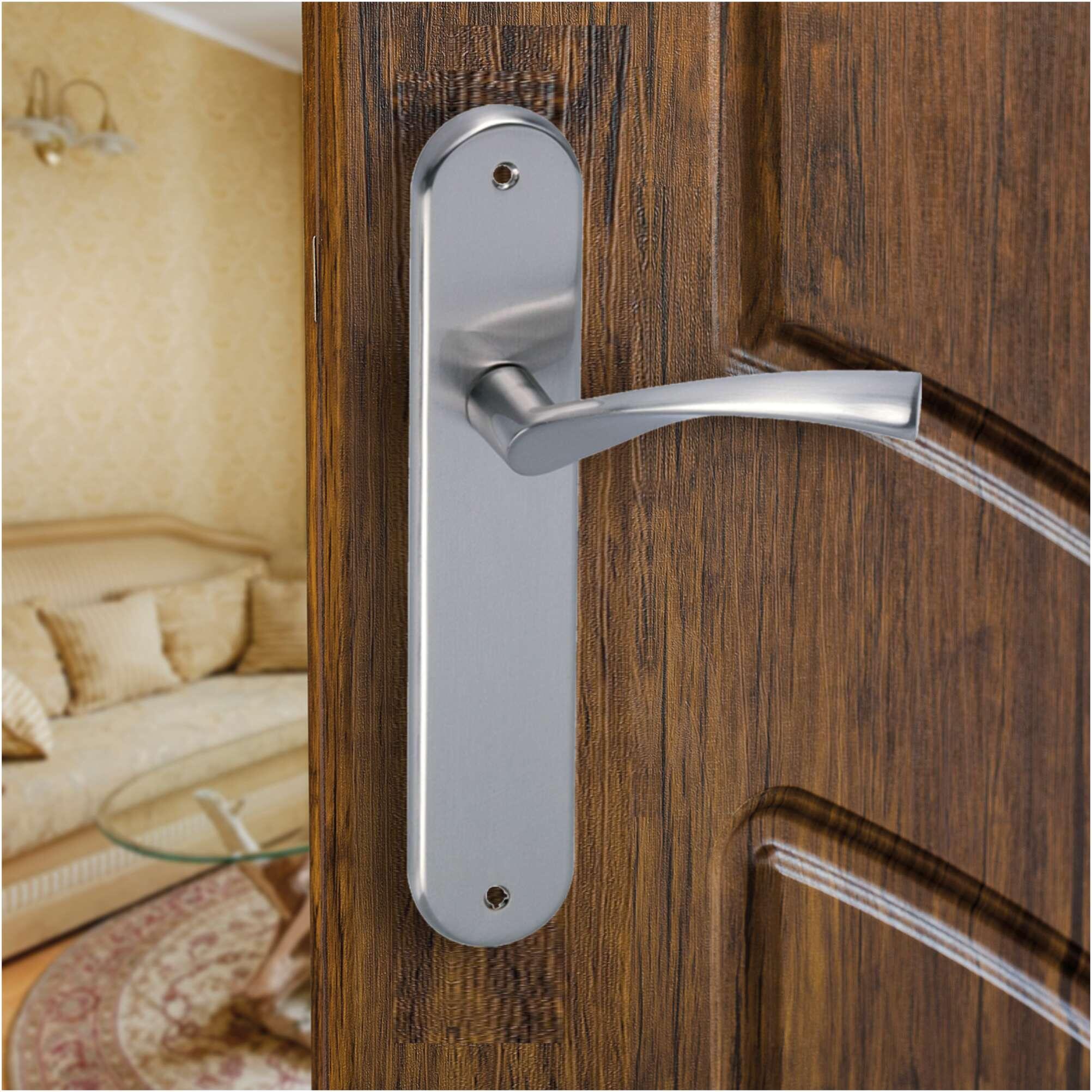 Manilla para puerta serie AROSA 2 en aluminio color niquelado 240x45mm - 4