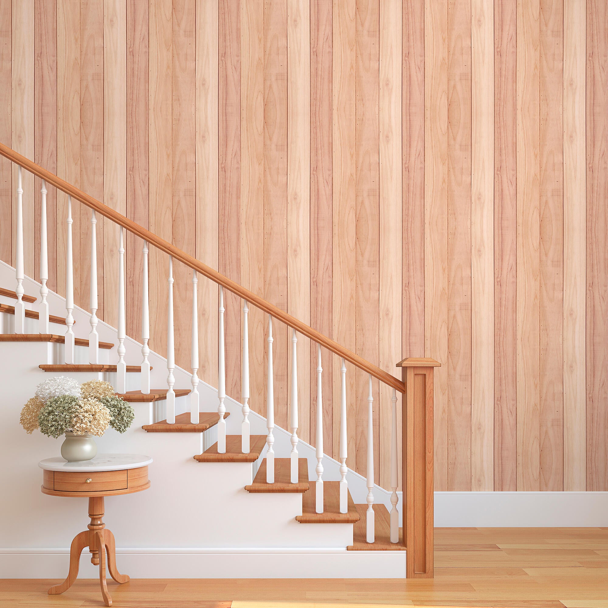 Papel pintado tnt madera roble 0,53x10,05 metros