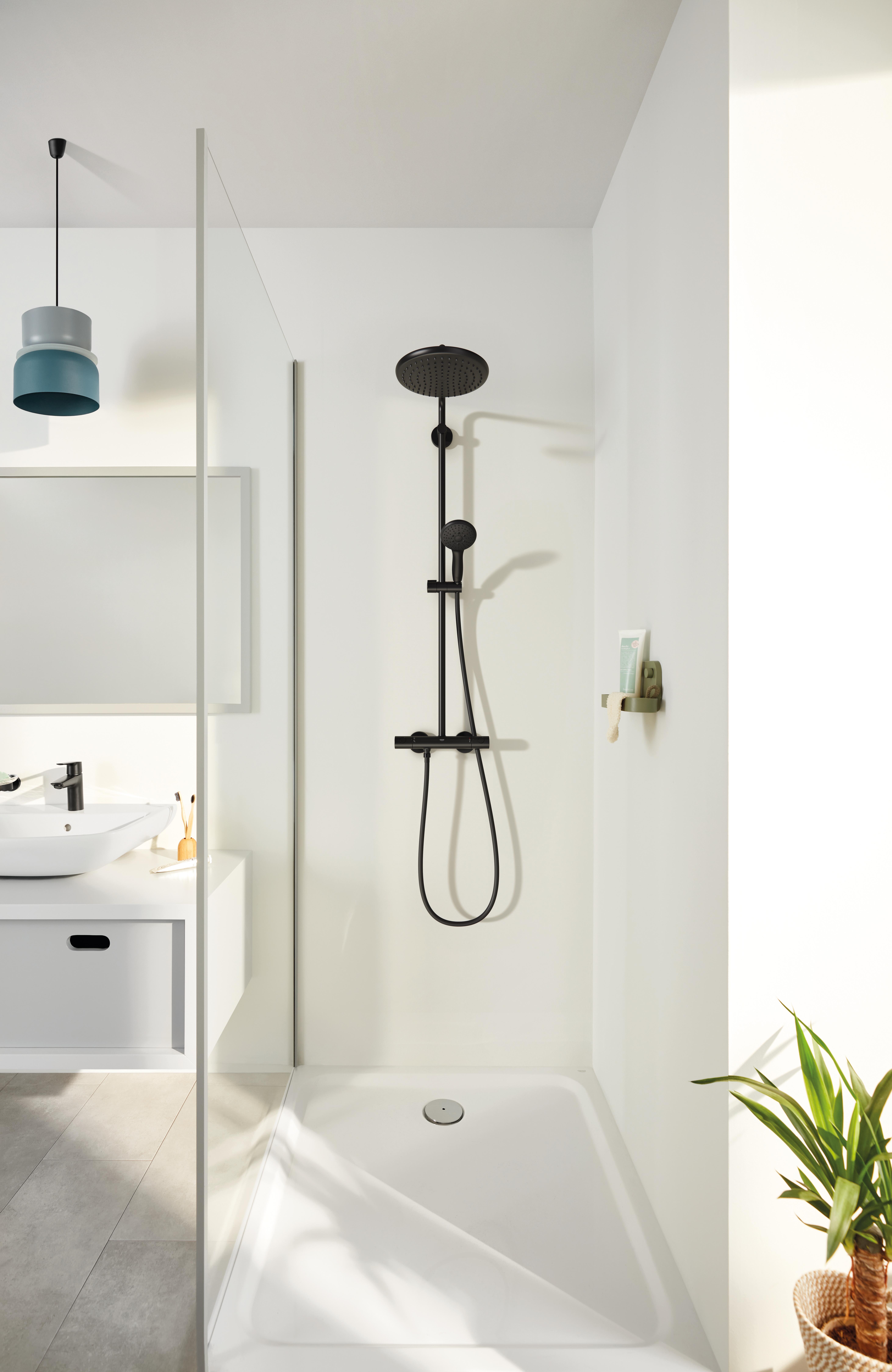 Conjunto de duche com torneira preto 250 Grohe Start Clova - 6