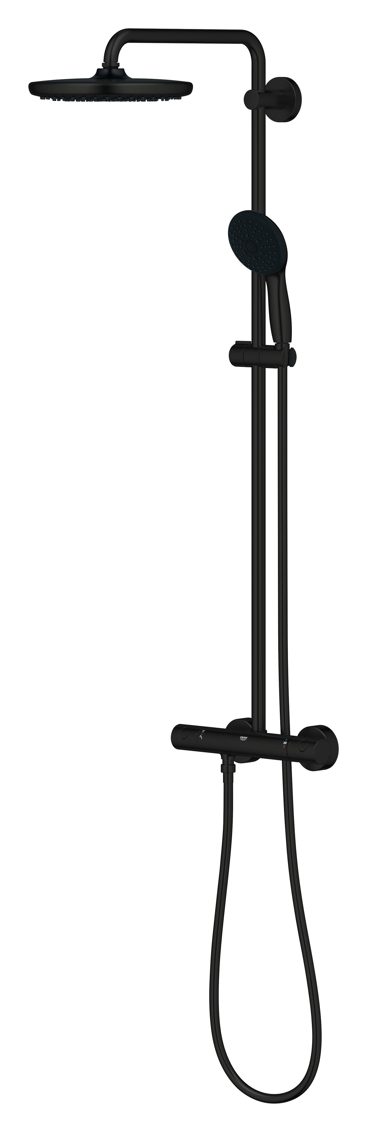 Conjunto de duche com torneira preto 250 Grohe Start Clova - 10