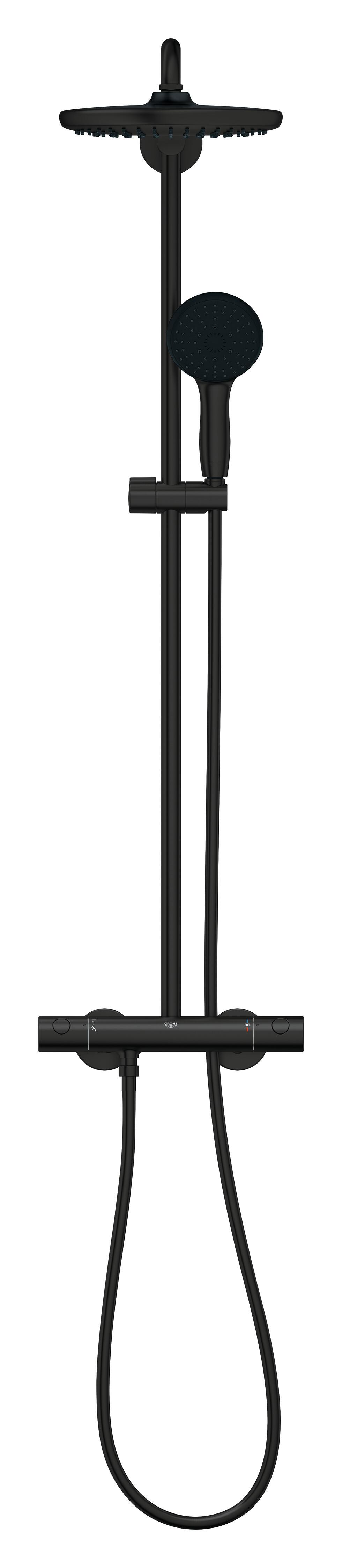 Conjunto de duche com torneira preto 250 Grohe Start Clova - 11