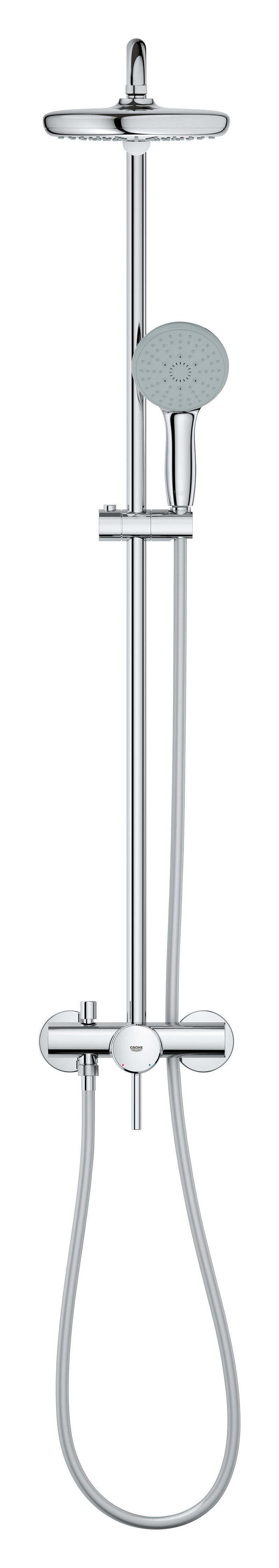 Conjunto de duche com torneira cromado 210 Grohe Start Clova - 19