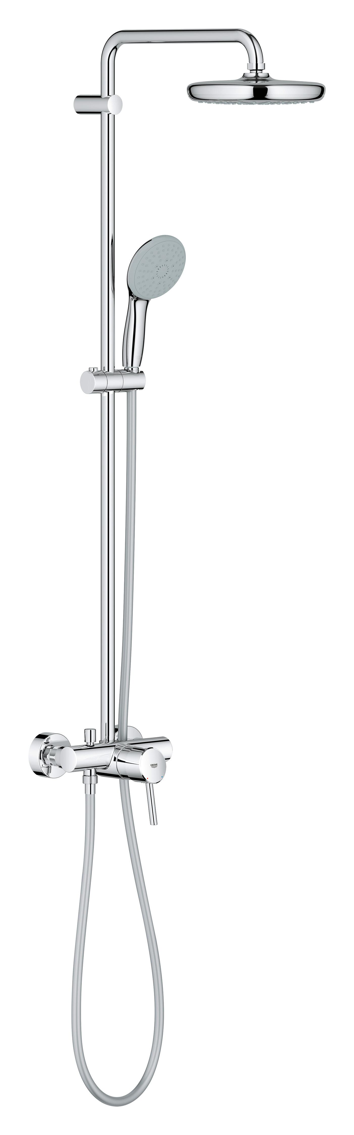 Conjunto de duche com torneira cromado 210 Grohe Start Clova - 20